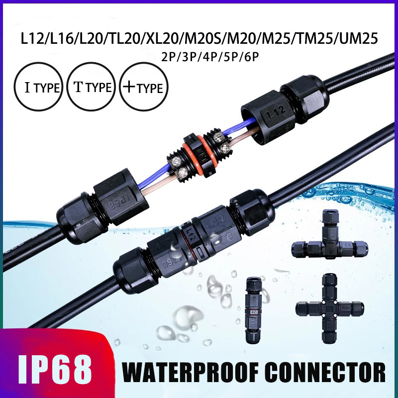 Outdoor Lighting Electrical Box - IP68 Wasserdichter Stecker LED-Lichtkabel Elektrischer Steckverbinder