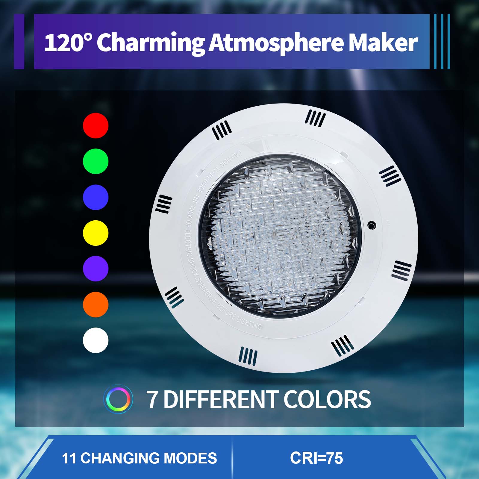 Pond Light Submersible - 45 W und 36 W RGB-LED-Poolleuchte,