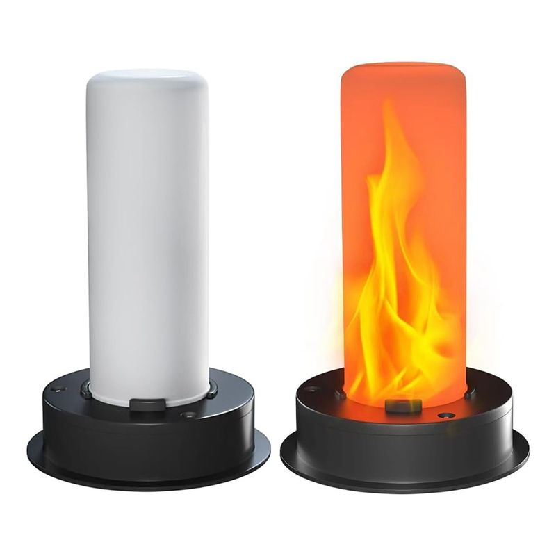 Outdoor Lighting Replacement Parts - 2er-Pack Ersatz-Solarleuchtenköpfe mit flackernder Flamme, wasserdichtes