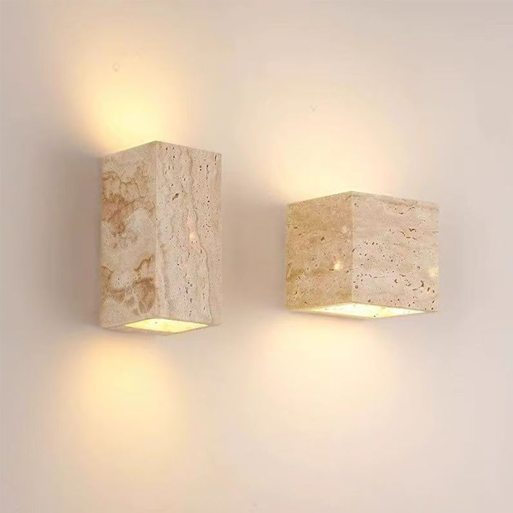 Xl Outdoor Lighting - Naturstein-Wandleuchte IP65 Outdoor Wasserdichte Retro-Wandleuchte für