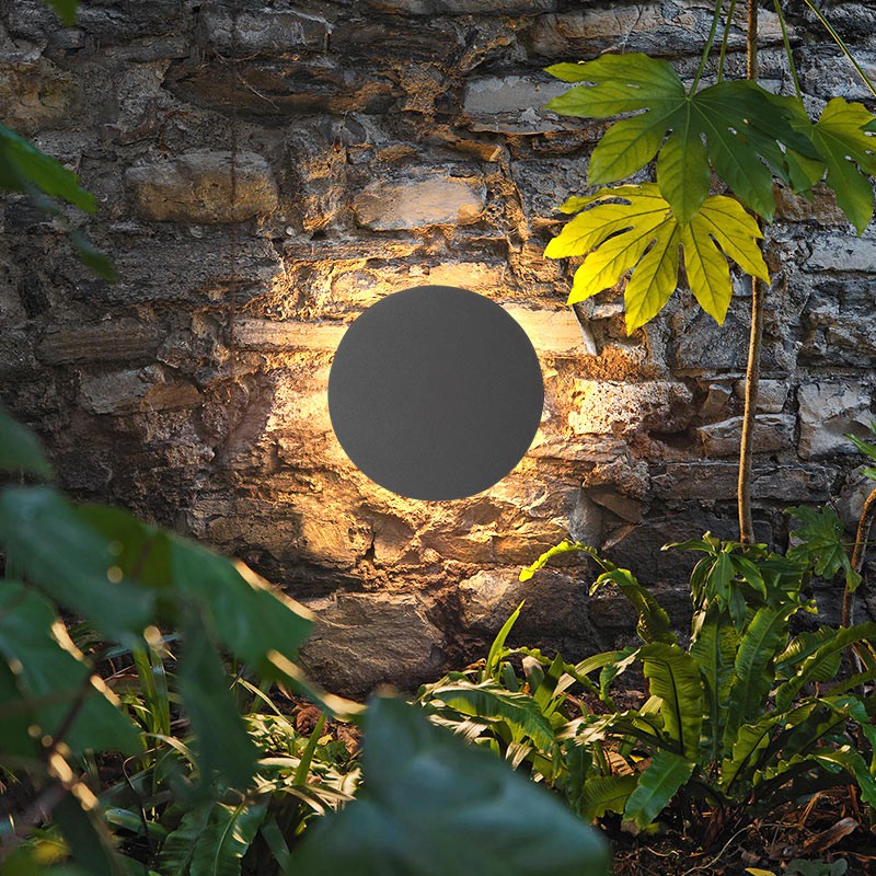 Outdoor Lighting Year Round - TRAZOS Runde Quadratische Moderne Wandleuchten Garten