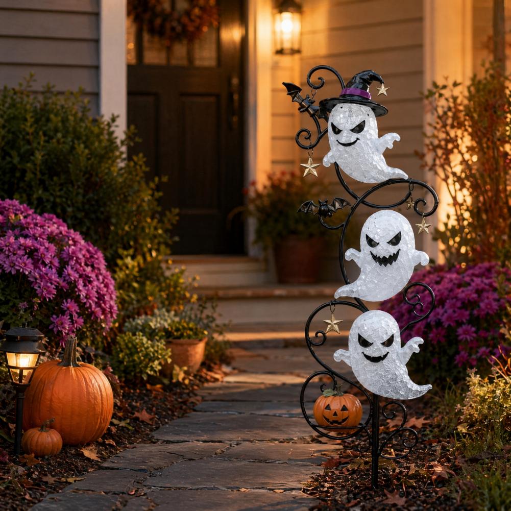 Outdoor Lighting In Ground - Halloween-wasserdichte LED-Bodenlampe, Outdoor-Gartenweg-Dekoration für gruselige Feiertagsbeleuchtung