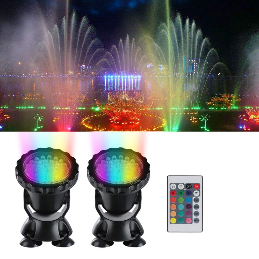Pond Light Submersible - 12V tauchbare Teichleuchte, mehrfarbiger Aquariumstrahler für