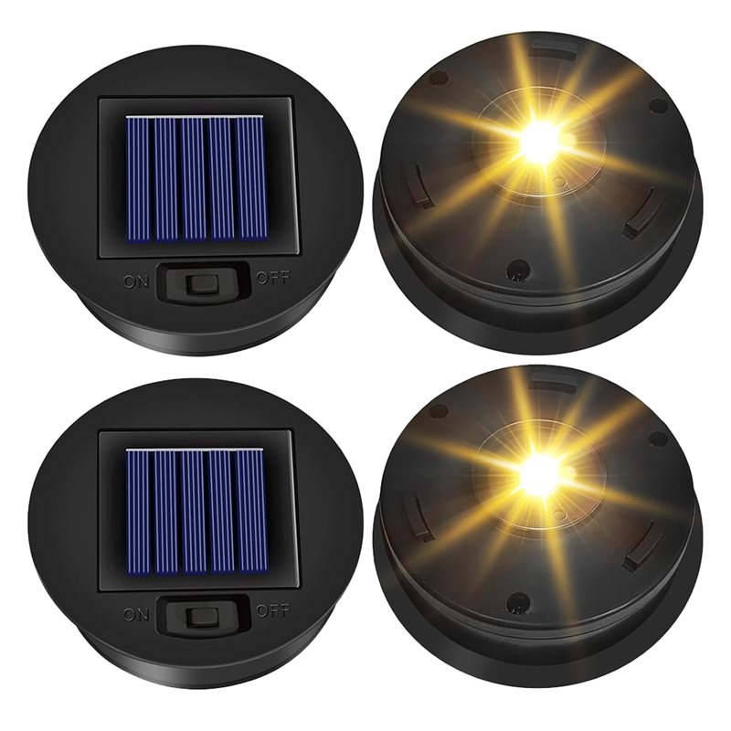 Outdoor Lighting Replacement Parts - ABUI-Top 4er-Pack Ersatzteile für Solarleuchten im