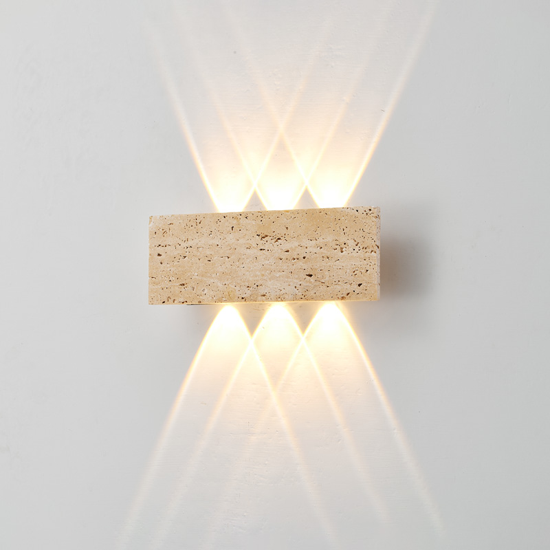 Xl Outdoor Lighting - Wabi-sabi LED Wandleuchte Gartenleuchte Stein IP65