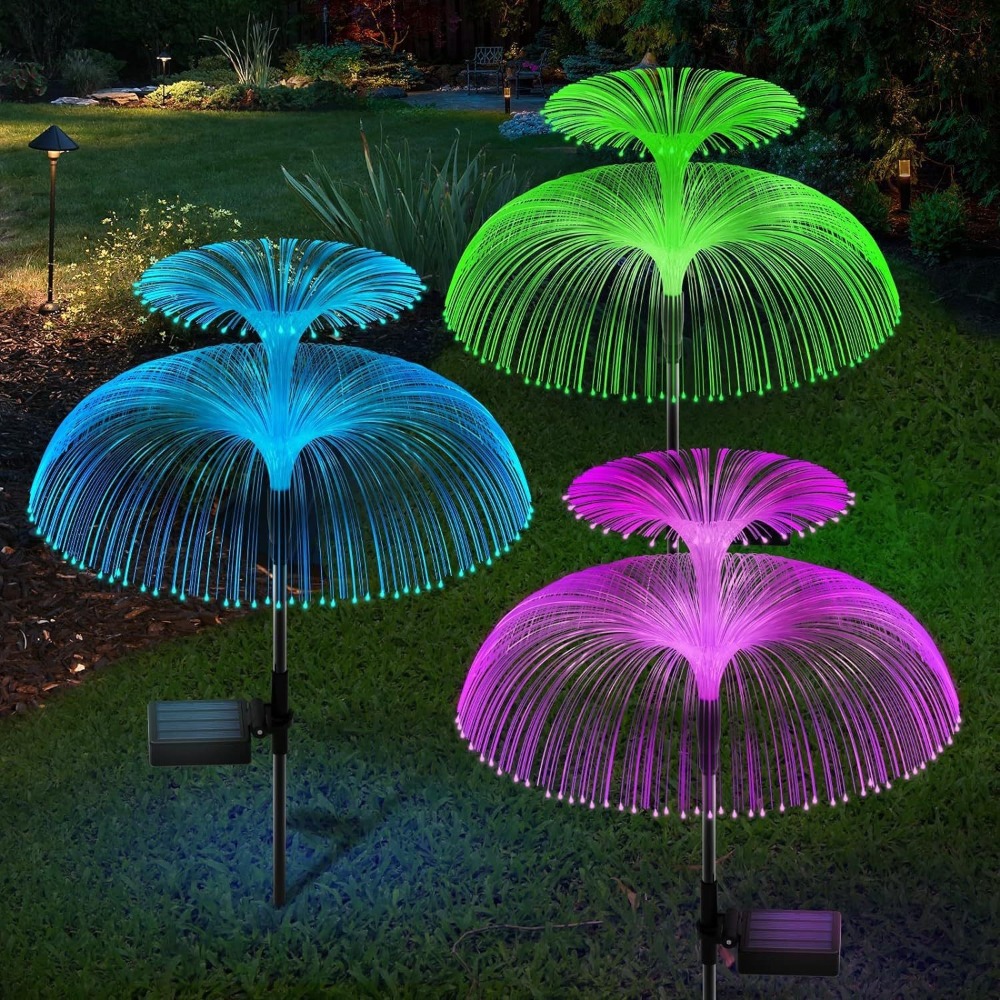 Outdoor Lighting Jellyfish - 1/2/3/5-Schichtige Solar-Quallen-Lampe Wasserdichte Bunte Outdoor-Solarleuchte Bodeneinstecklampe
