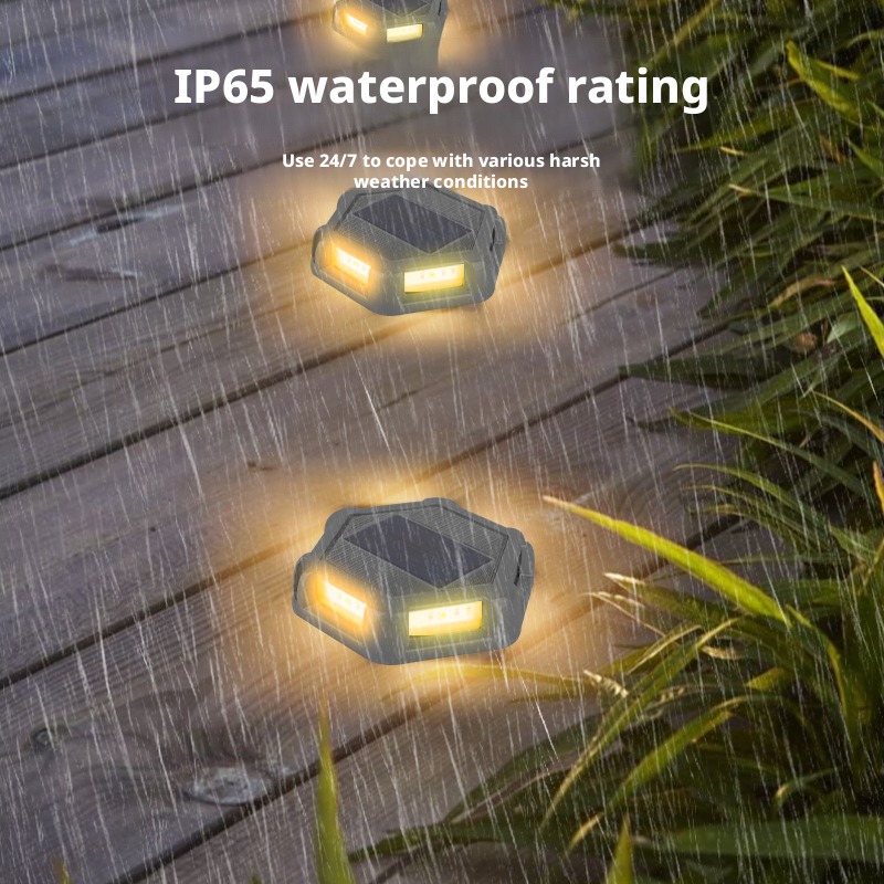 Outdoor Lighting Year Round - Solarbetriebene Untergrundlampe Outdoor Wasserdichte Runde Bodeneinbauleuchte