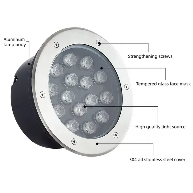 Wasserdichte IP67 LED-Bodenleu – Outdoor Lighting In Ground Bewertung und Preis