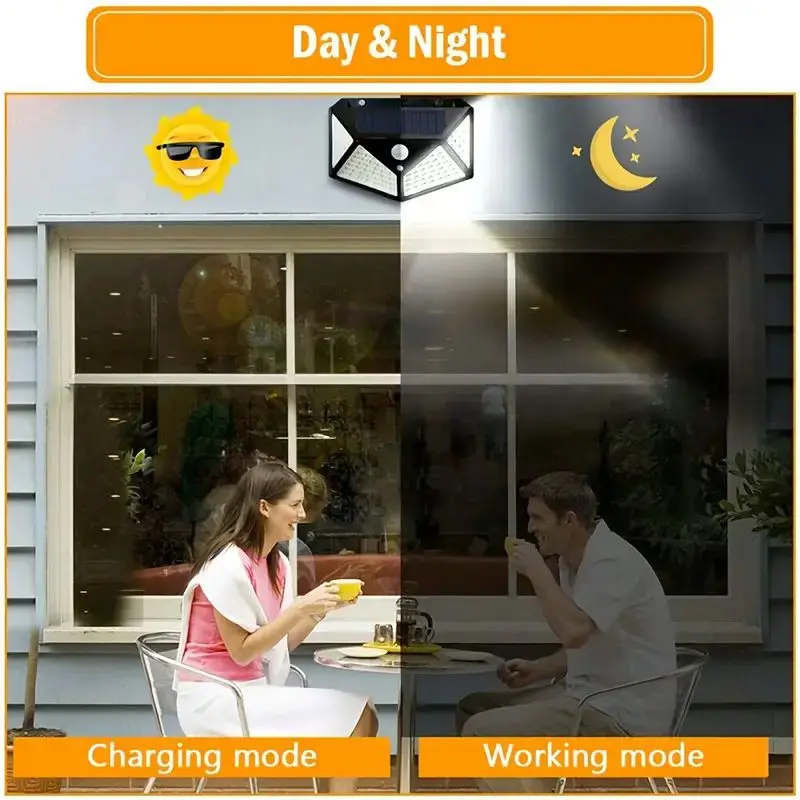 100 LED Solar-Gartenleuchte fü – Outdoor Lighting Lamps Bewertung und Preis